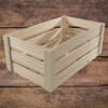 WooDeeDoo Medium Wooden Storage Slatted Crate Box | 28.5 x
