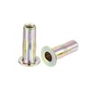 uxcell 50Pcs Multi-Grip Rivet Nut, M5 Flat Head Carbon Steel