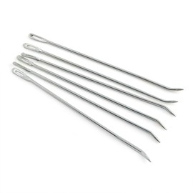 PZRT - Juego de 6 agujas de coser para tejer sacos de arpillera (15 cm)