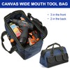Generic Rugged 16-Inch Wide Mouth Tool Bag for Professionals, Waterproof