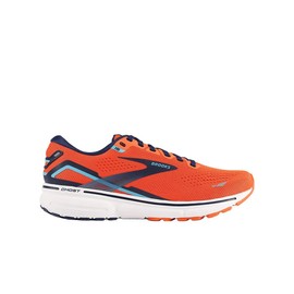 Brooks Men's Ghost 15 Running Shoe - Flame/Navy/Blue - 10 Medium