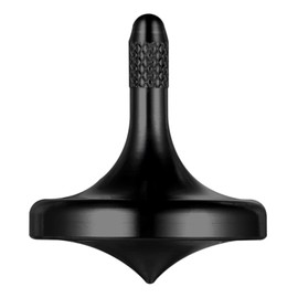 CHEETOP Trompos de Metal de Acero Inoxidable, Juguetes de Descompresión para Adultos, Juguete Gyro de Escritorio EDC, Tiempo de rotación prolongado, más de 5 Mins (Pro-Negro)