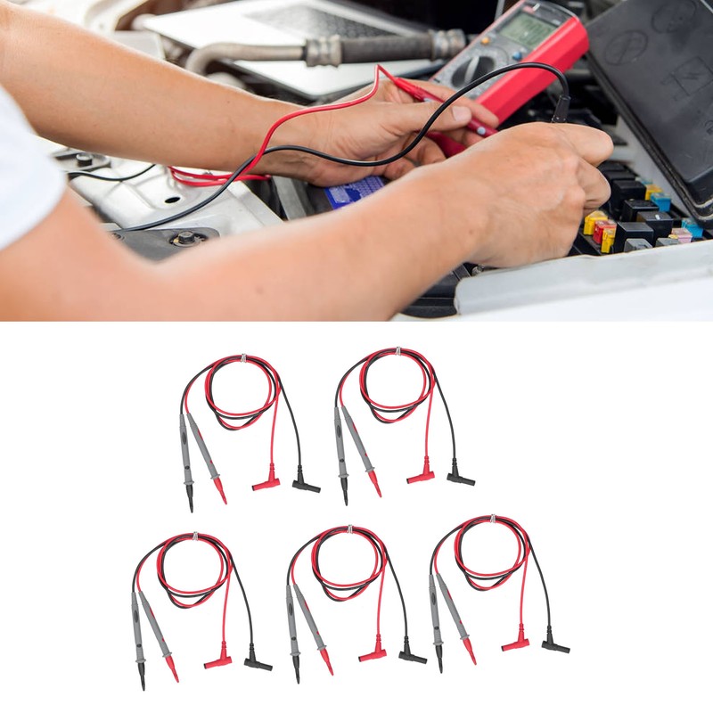 5Set HC136‑T 1000V 20A Multimeter Test Leads Universal Digital Gold