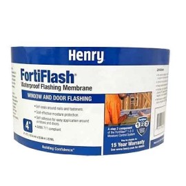Henry FortiFlash Butyl Waterproof Flashing Membrane 4" x 75' Roll