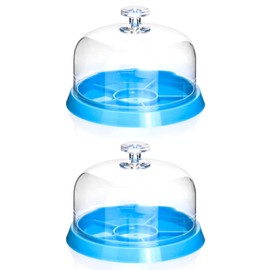 QWORK Watch Movement Dust Cover, 2 Pack Moistureproof Anti-dust Tray Watch Parts Storage Box Maintain The Accuracy of The Instrument Organize Small Parts, Crafts, Jewelry and Watch Fittings