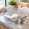 Portable Shampoo Bowl with Neck Support Lightweight Bedridden Hair Washing