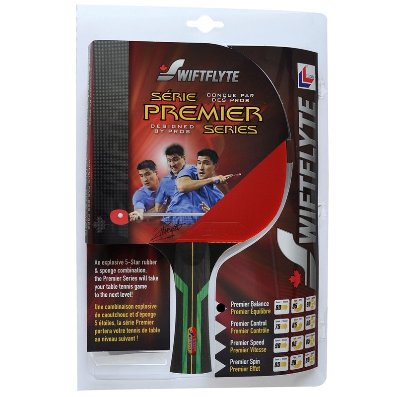 Swiftflyte Premier Table Tennis Racket, High Performance Ping Pong Paddle,