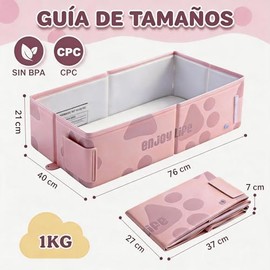 Bañera para Bebés, Bañera Portátil para Bebés, Unisex, Impermeable, con Tapón de Desagüe, Apta para Niños a Partir de 12 Meses (Rosa)