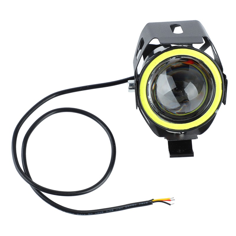 Projector Lens Motorcycle LED Headlight Front Extraposition Light Angel Eye