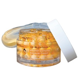 masque BAR My Ingredients Crema facial con cápsula de vitamina C, crema de cápsula 3D con manteca de karité, niacinamida, crema de vitamina C Boba, cápsulas para arrugas, cuidado de la piel coreano, 1.7 fl oz