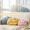 XIAIJIA XIAIJIA Seashell Throw Pillows Shell Shaped Pillow Yellow Sea