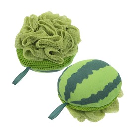 BIUDECO 2pcs Bath Towel Reusable Body Scrubber Exfoliating Bath Sponge Scrubber for Kids Adults