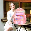 KLFVB 3PCS Clear Bookbag for Girls Heavy Duty, See Through