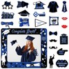 Hying 22pcs 2025 Graduation Photo Booth Props Blue Class of