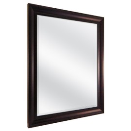 MCS Large Wall Mirror, Modern Rectangle Mirror Home Decor for Living Room, Bedroom, or Bathroom, 26.5 by 32.5 Inch, Bronze