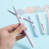 Purple Mini Pen Style Shears, Folding Student Portable Scissor with