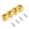 RCLIONS Brass RC Wheel Hex Hub 5mm Drive Adapter for