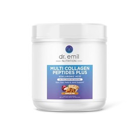 DR. EMIL NUTRITION Multi Collagen Peptides Plus - Apple Pie Flavor | 9g Collagen + Hyaluronic Acid | Skin, Hair, Nails & Joint Support | Paleo & Keto-Friendly, Non-GMO, 11.3 oz