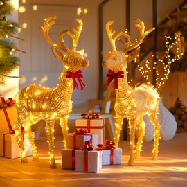 Fairy Lights Plug in, 66Feet 200LEDs Warm White String Lights, Waterproof Flexible Silver Wire Starry Lights for Bedroom Dorm Wedding Garland Wreath Wall Mason Jar Indoor Outdoor Christmas Tree