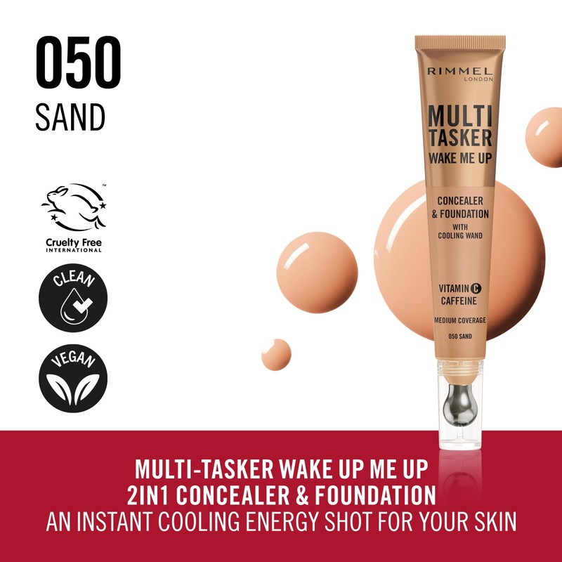 Rimmel Multi-Tasker Wake Me Up Concealer & Foundation - 50