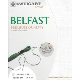 Zweigart 32 Count Belfast Linen Antique White 50x70cm (19.5x27.5 inches)- Fat Qtr