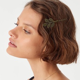 10 Pcs Leaf Hair Clips Vintage Bronze Leaves Decorative Hair Bobby Pins Bride Hair Accessories for Women