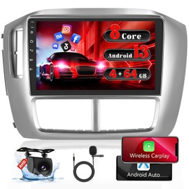 8 Core 4+64GB for Honda Pilot 2006-2008 Android 15 Car Stereo Wireless Carplay Android Auto, 9'' Touchscreen Car Radio with GPS, WiFi, 32EQ DSP, 59 UI, Bluetooth, FM RDS, Backup Camera