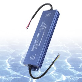 SUCIKORIO 12V 150W LED Driver Waterproof IP67, Ultra Slim LED Transformer 110V AC to 12V DC 12.5A 150 Watt Quiet Low Volt Converter LEDs Power Supply Constant Voltage for LEDs Strip, Indoor & Outdoor