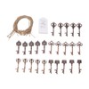 25pcs Bottle Opener Retro Metal Key Bottle Opener with Tag
