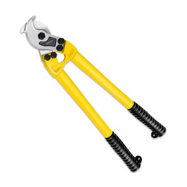 AUPREX 18 Inch Heavy Duty Cable Cutter with Long Handle, Harden Carbon Steel Cable Cutter for Aluminum Cable, Copper Wire and Communication Cables.