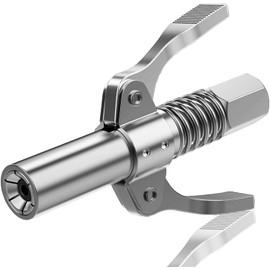 Actualizar Acoplador de Grasa Acoplador de Pistola de Engrase Acoplador de Pistola de Grasa de Doble Mango Fácil de Usar Liberación Rápida Boquilla de Inyección de Aceite Estable de Acero Manual