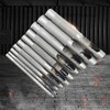 10PCS Belt Punch Set Carbon Steel High Hardness Round Hollow