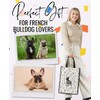InnoBeta French Bulldog Gifts for Women, Canvas Tote Bag with