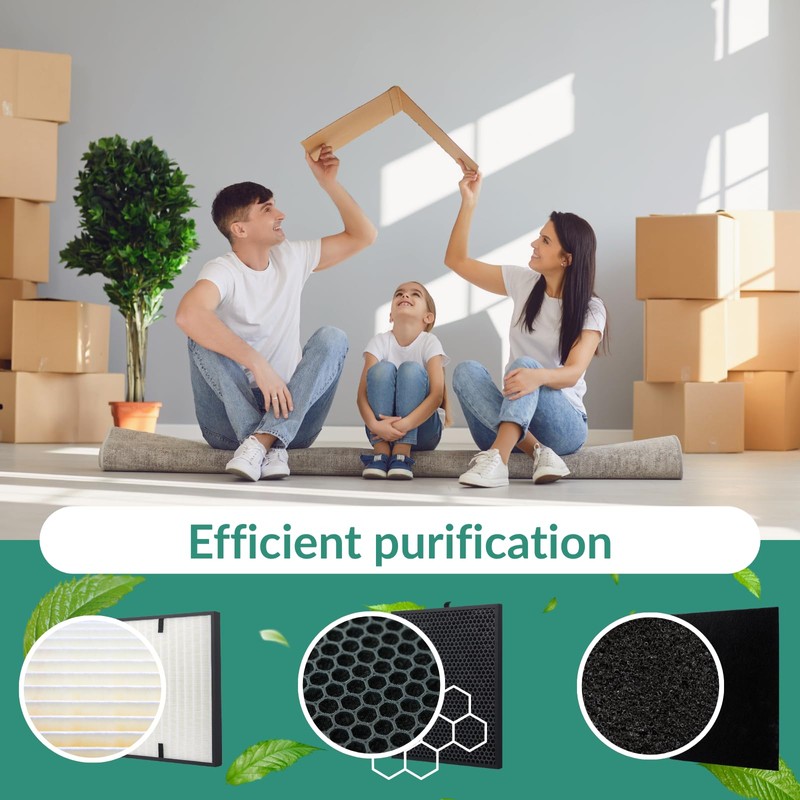 6PCS Air Purifier Filter Set For 3000 Accessories, Including 1