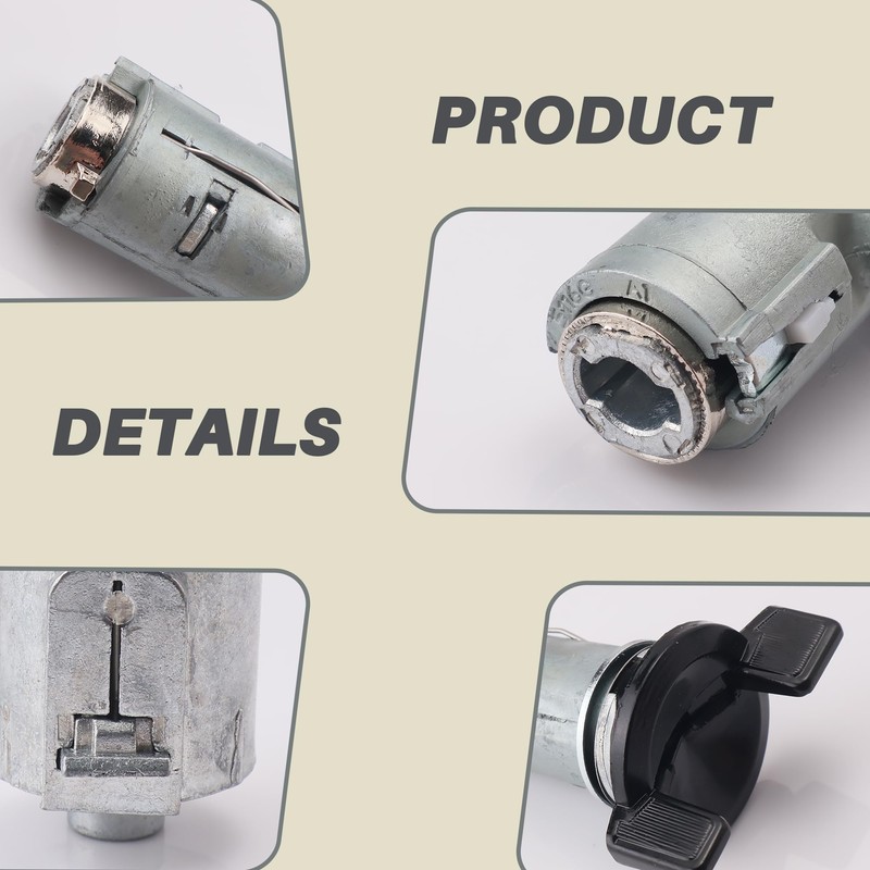 Ignition Switch Lock Cylinder & Door Lock Cylinder Set Compatible