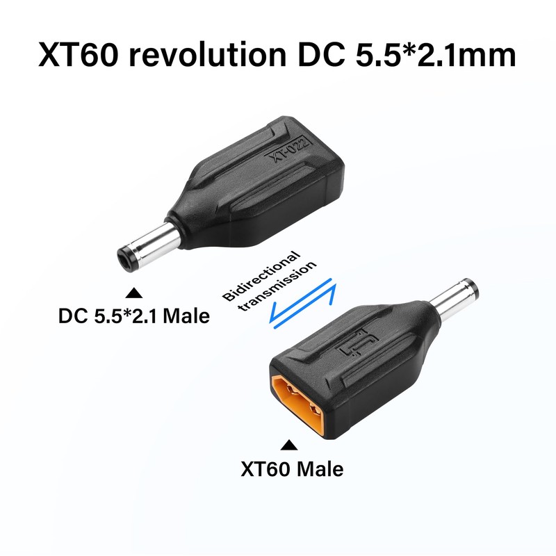 SinLoon 2 Pack XT60 to DC5521 Adapter XT60 to DC