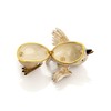 Keren Kopal Beige Bird with Egg Trinket Box Faberge Style