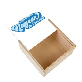 Fabulous Wooden Box - Certified with the Best Float in the Universe Swimming Pool (11 x 11 x 3.5 cm)