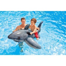 Intex Great White Shark Ride-On, 68" X 42", for Ages 3+