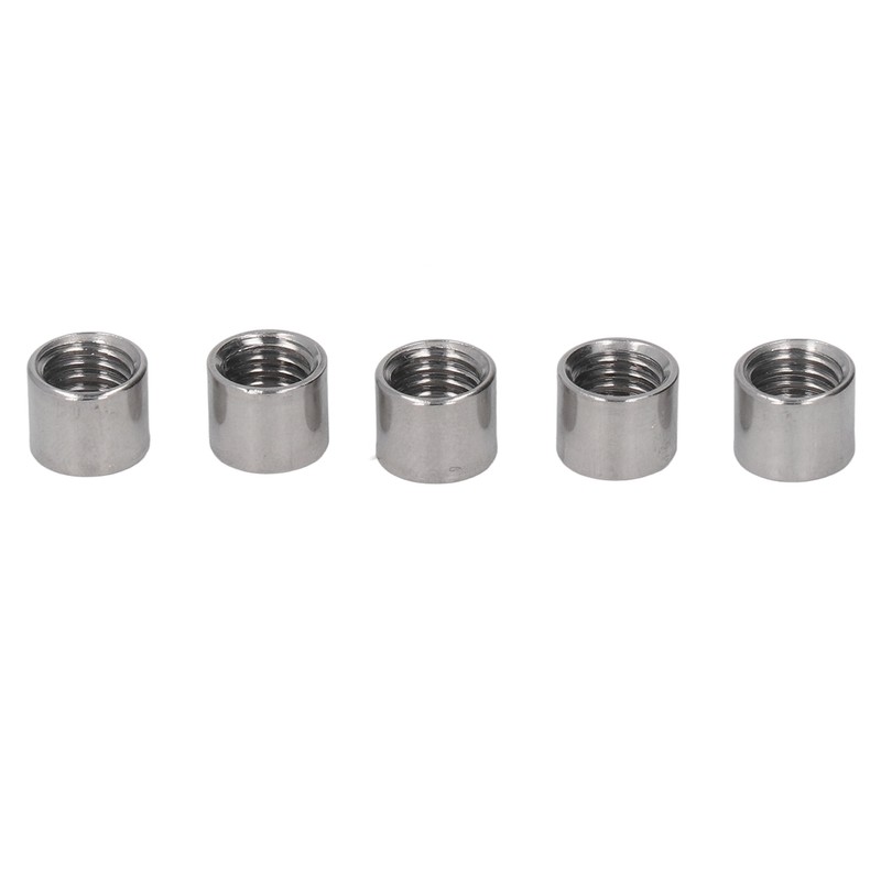50Pcs M8 Female Thread Coupling Nut Rugged Stainless Steel Maintenance