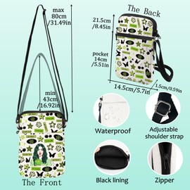 LEVLO Singer Crossbody Bag Singer Album Fans Gift Musical Lyrics Shoulder Bag Singer Concert Merchandise (I‘m So C Bag)