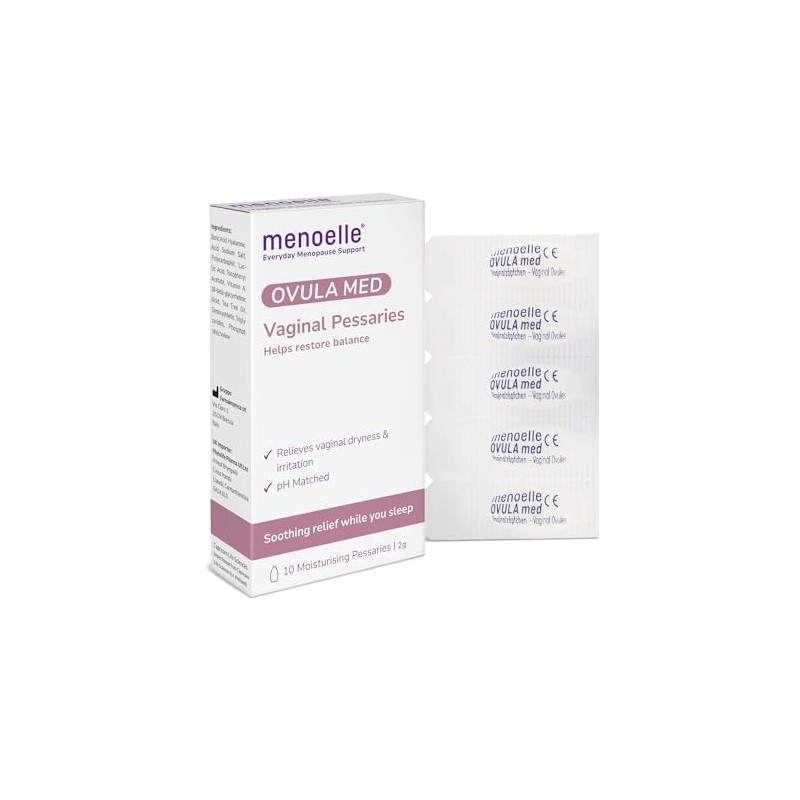 menoelle Ovula MED Vaginal Pessaries (10 Pack) | Boric Acid