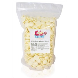 Sarah's Candy Factory Coating Melting Wafers White Chocolate Baking Cocoa in Bag, 5 Lbs