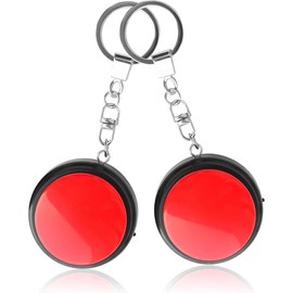 Recordable Talking Button with , 20s Voice Recording Time Sound Button Answer Buzzers Funny Buttons Record Your Own Words Also  for  Pack of 2 - White and Black ( Included) - Color: Black and red