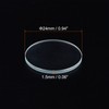 sourcing map AR Coating Watch Lens Round Flat Mineral Watch