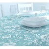 Dehaus® Wipe Clean Table Cloth - Duck Egg Floral Bloom