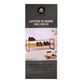 Hometrends Zapatera De Bambú Marca Trends  Envio