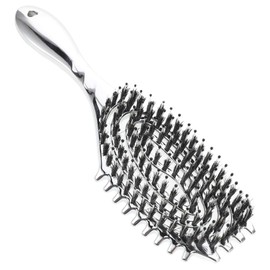 Baluue Hair Brush Paddle Brush for Massage Comb Portable Scalp Detangler Brush Hair Comb Silver