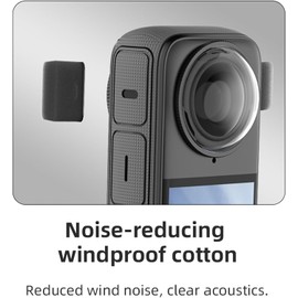 6 Pcs Mic Wind Muff Compatible for Insta360 X4, Camera Mic Windscreen For X4, Wind Cover Outdoor Wind Filter for Insta360 X3 X4 Mic Outdoor Windshield