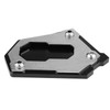 Qiilu Motorcycle Stand Side Stand Extension Plate Pad Enlarge Support